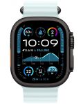 Каишка Apple - Ocean Black Titanium, Apple Watch, 49 mm, Ice Blue - 3t